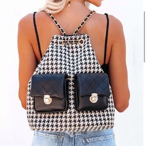 Vici dolls houndstooth backpack